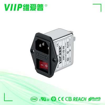 কেনা VIIP 250V IEC নয়েজ ফিল্টার EMI ফিল্টার 6A লো পাস সারফেস মাউন্ট online manufacture