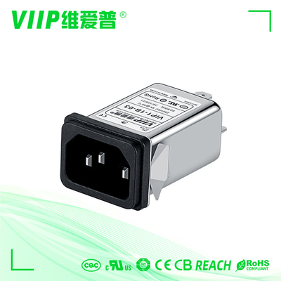 কেনা পরীক্ষার সরঞ্জামের জন্য 94v-0 একক ফিউজ IEC EMI ফিল্টার 60-90dB online manufacture