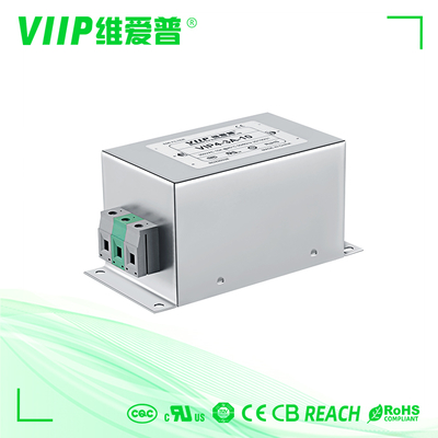 কেনা 1760VDC AC ইএমআই ফিল্টার 60-90dB সন্নিবেশ ক্ষতি 10KHZ-30MHZ online manufacture