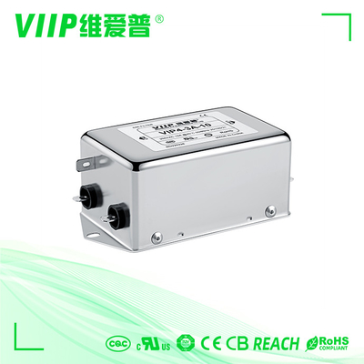 110V 250V 20A EMC EMI ফিল্টার একক ফেজ RFI ফিল্টার CE UL TUV