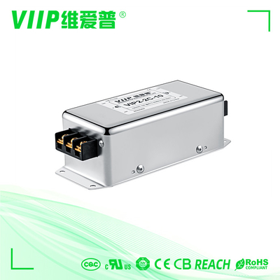 110V 250VAC 3 ফেজ এসি লাইন ফিল্টার 15A ইলেক্ট্রোম্যাগনেটিক ইন্টারফারেন্স ফিল্টার