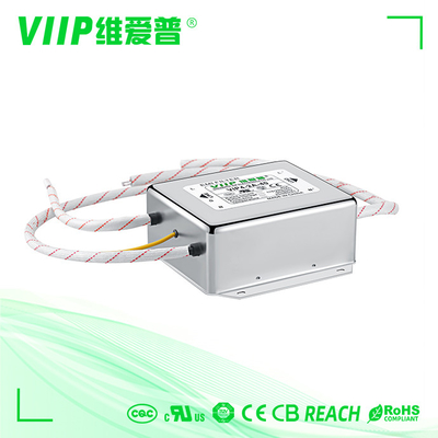 এসি পাওয়ার সাপ্লাইয়ের জন্য 10KHZ-30MHZ লো পাস মিলিটারি ইএমআই ফিল্টার