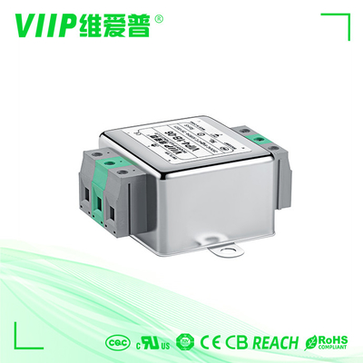 30-100dB ইএমআই সাপ্রেশন ফিল্টার 250VAC এসি পাওয়ার লাইন ফিল্টার