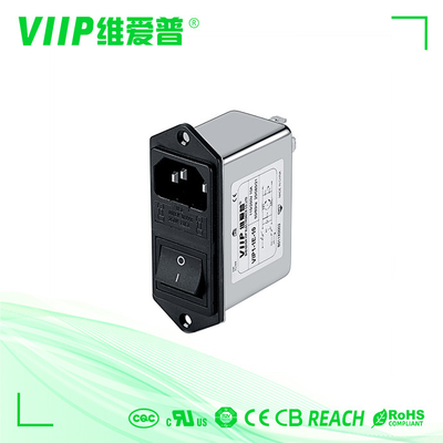 আইইসি সকেট ফিল্টার ইএমসি ইএমআই ফিল্টার ≤0.5dB সন্নিবেশ ক্ষতি এবং -25C- 85C তাপমাত্রা পরিসীমা